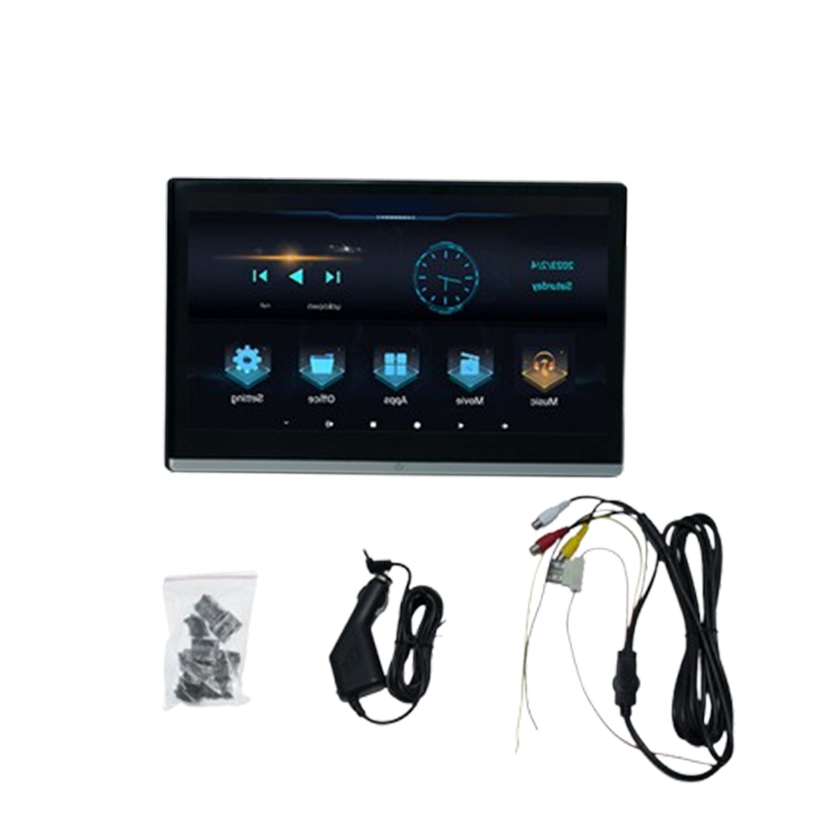 13.3'' Car Headrest Monitor 2+32GB Bluetooth Touch Screen Player WIFI Android 12