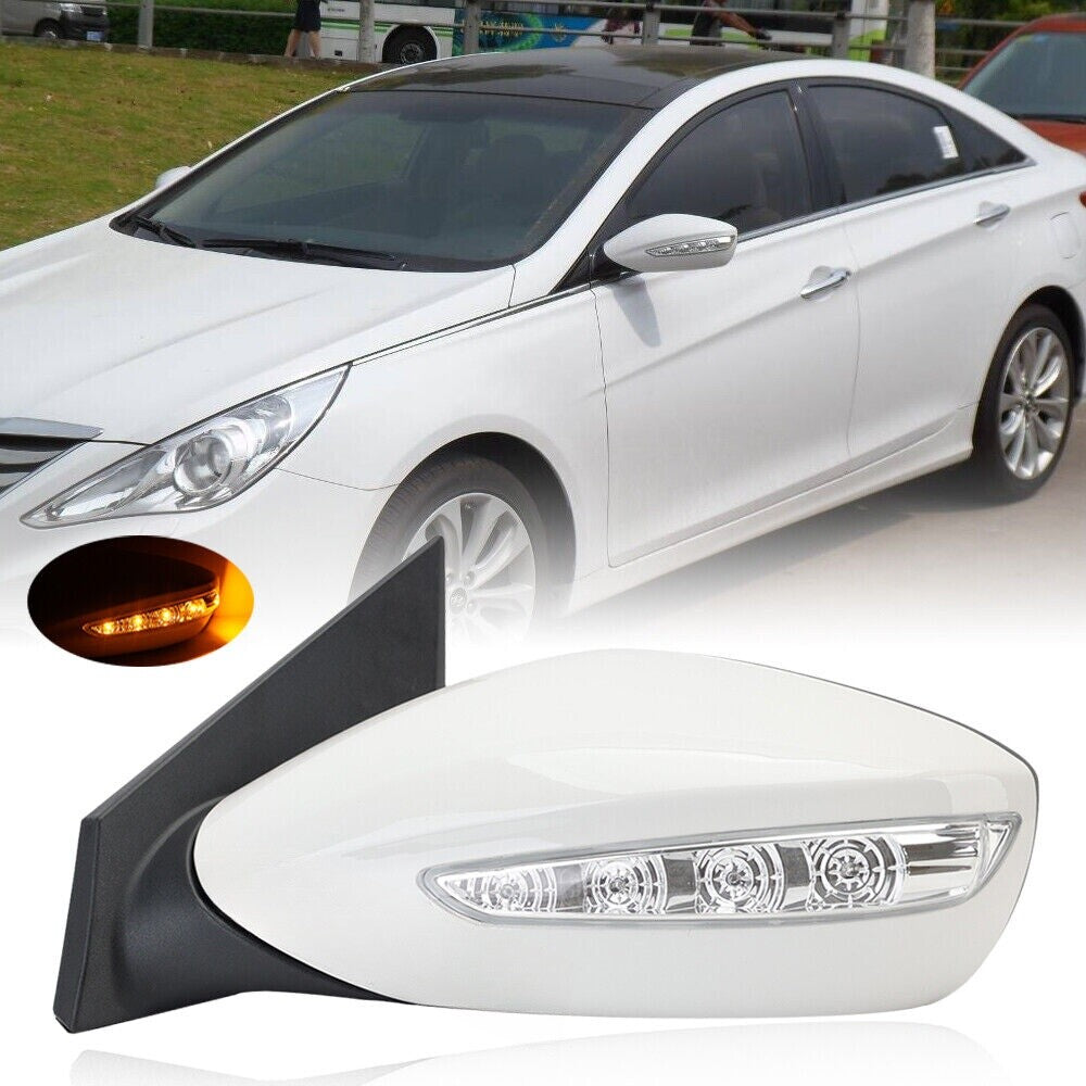5Pin Power Mirror for Hyundai Sonata 2011-2014 Driver Side Signal Lamp Paintable