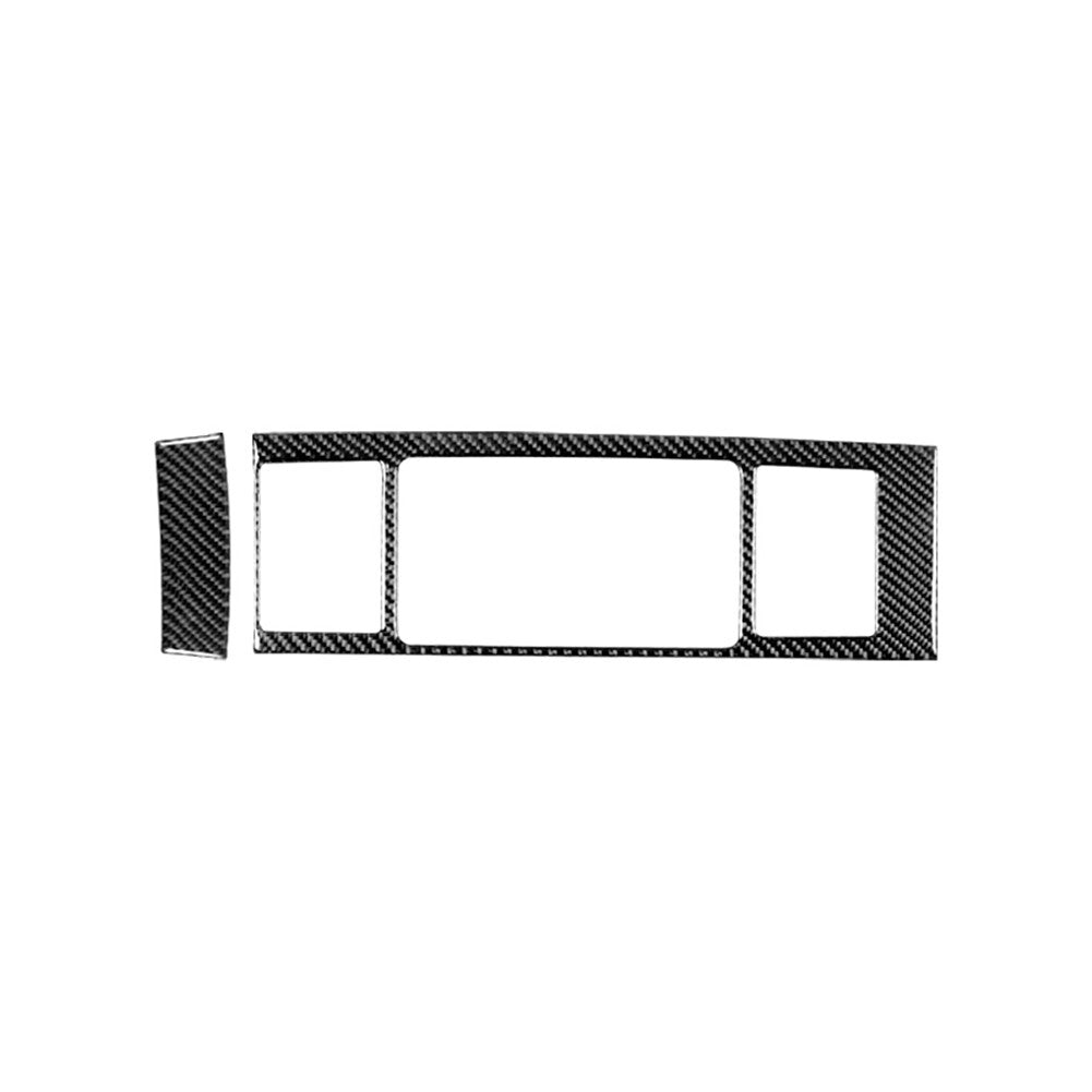 Central Control Display Frame Trim Cover Carbon Fiber for Jaguar XF 2009-2011