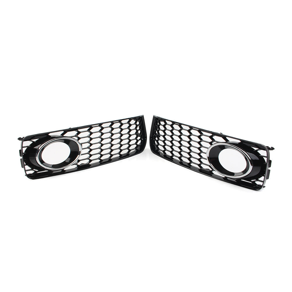 Fit for Audi A5 S5 B8 RS5 08-12 Honeycomb Front Bumper Fog Light Grille Cover
