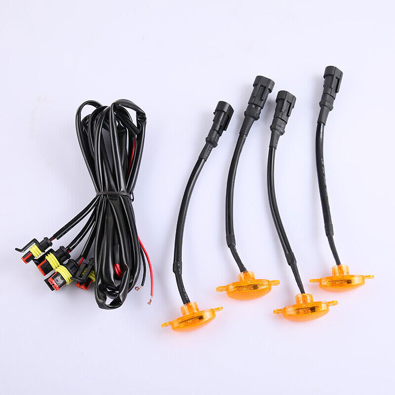 for Ford Explorer 2016-2019 Style Grill LED yellow Marker Light Kit