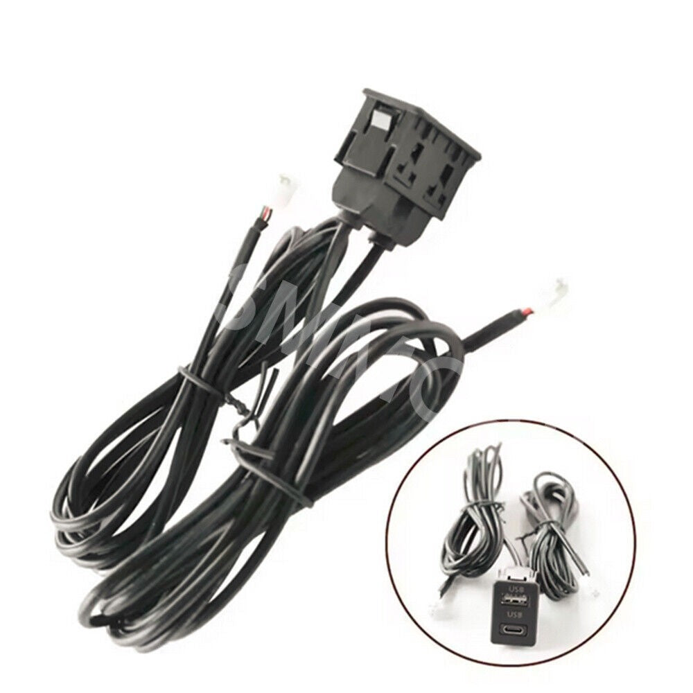 Interface Extension 145cm Cable Adapter 4 Pin 6 Pin Dual USB Port Panel Parts