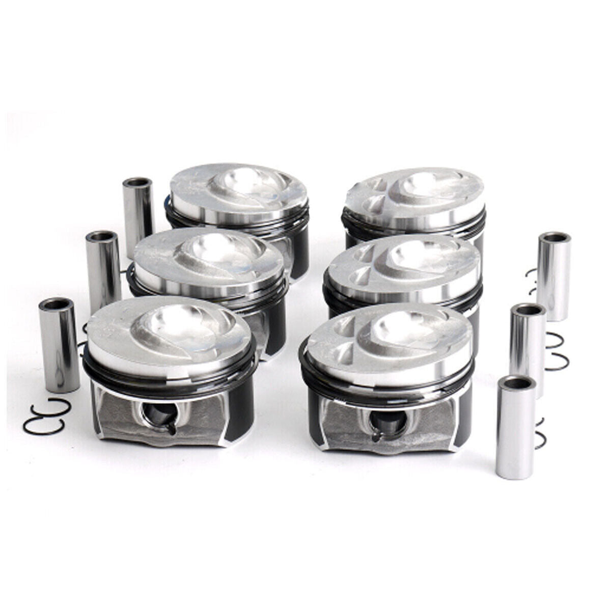6PCS Engine Pistons Rings Kit for Porsche for Cayenne for VW for Passat for Audi Q7 VR6 3.6L FSI