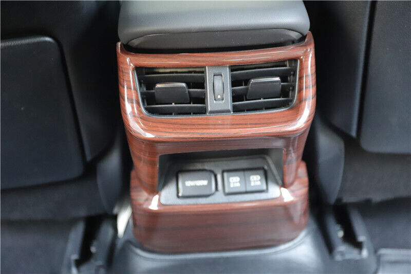 Rear Air Outlet Vent Frame Trim Interior 1PCS Fit for Lexus for ES 2015-17 Red Wood