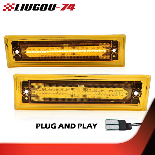 Brand new LED front marker light assembly suitable for 1981-1991 for Chevrolet C10 C20 C30 for GMC models.
