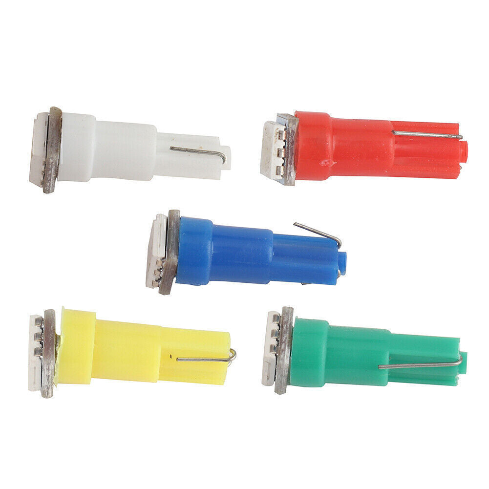 T5 1-5050-SMD LED Car Lights Bulb Multi-Color Car Inner Decoration Lamp 35pcs