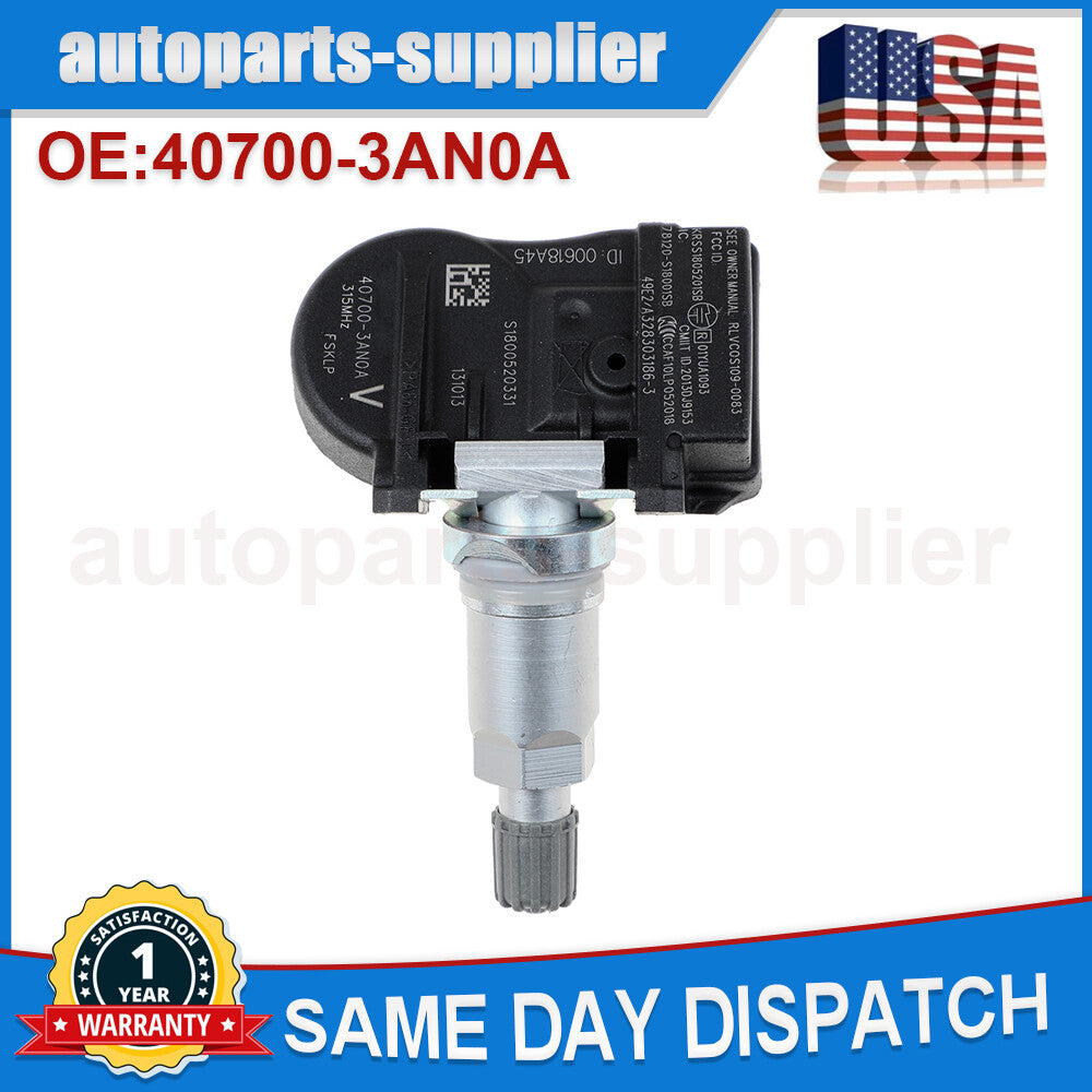 4-piece TPMS tire pressure monitoring sensor kit for Nissan Versa Sentra Maxima