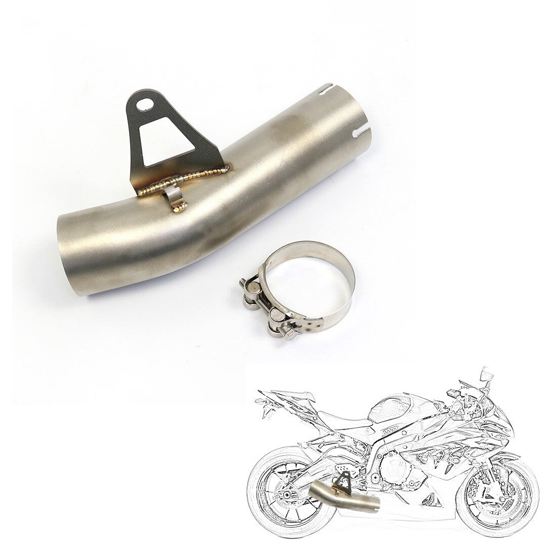 Motorcycle Exhaust Middle Link Pipe Connection Pipe for BMW S1000RR 2010-2014