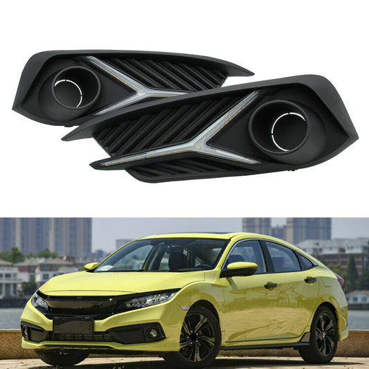 LED Daytime Running Lights DRL for Honda for Civic 10th Gen Sedan 2016-2019 2018