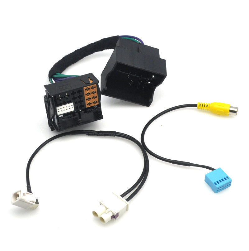 for VW RCD330 340G 187B 187F MIB Radio Radio ISO MQB to PQ Camera Adapter Cable