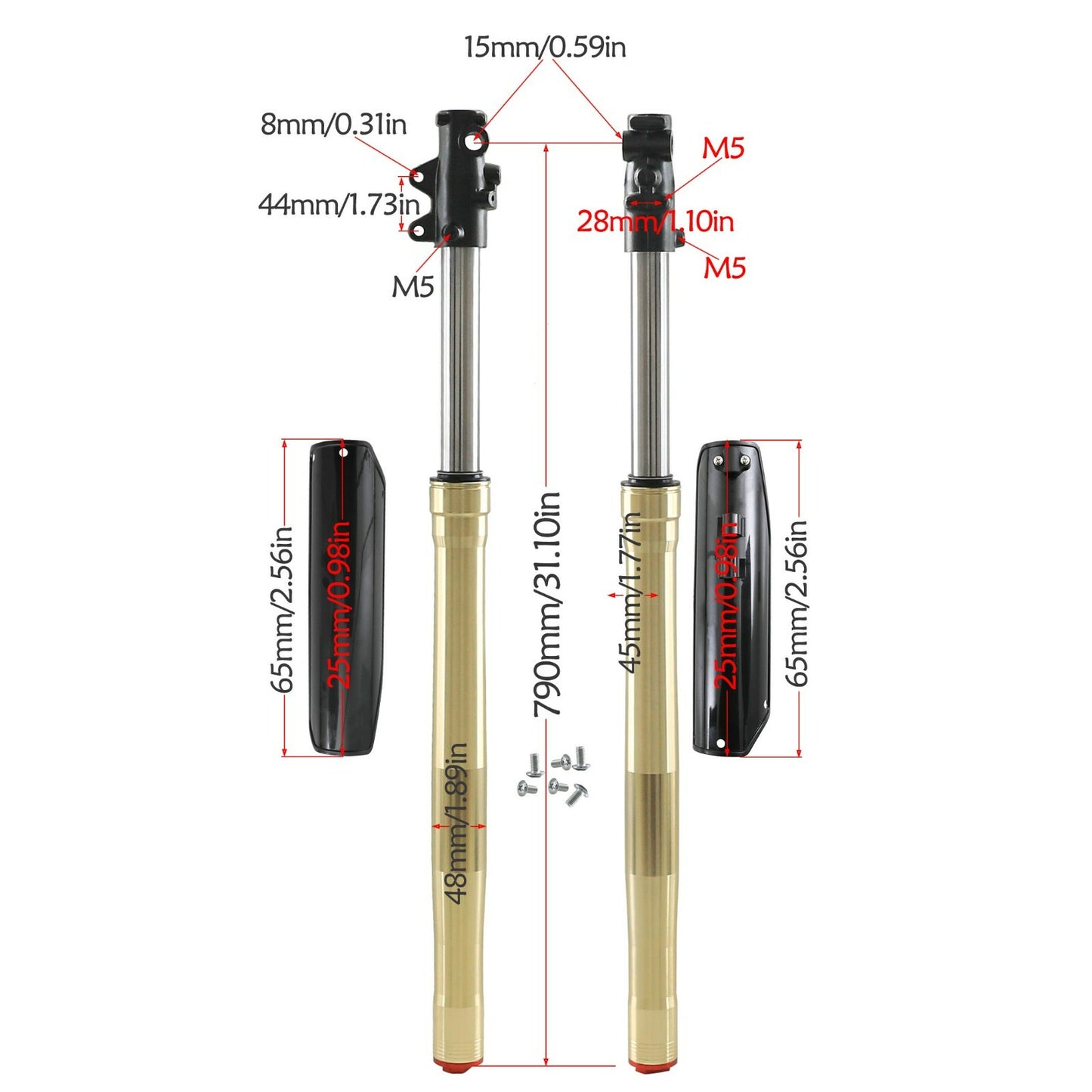 45/48 mm front fork + 70/100-19/90/100-16 tires, 16-inch/19-inch wheel kit, Pit Dirt bicycle
