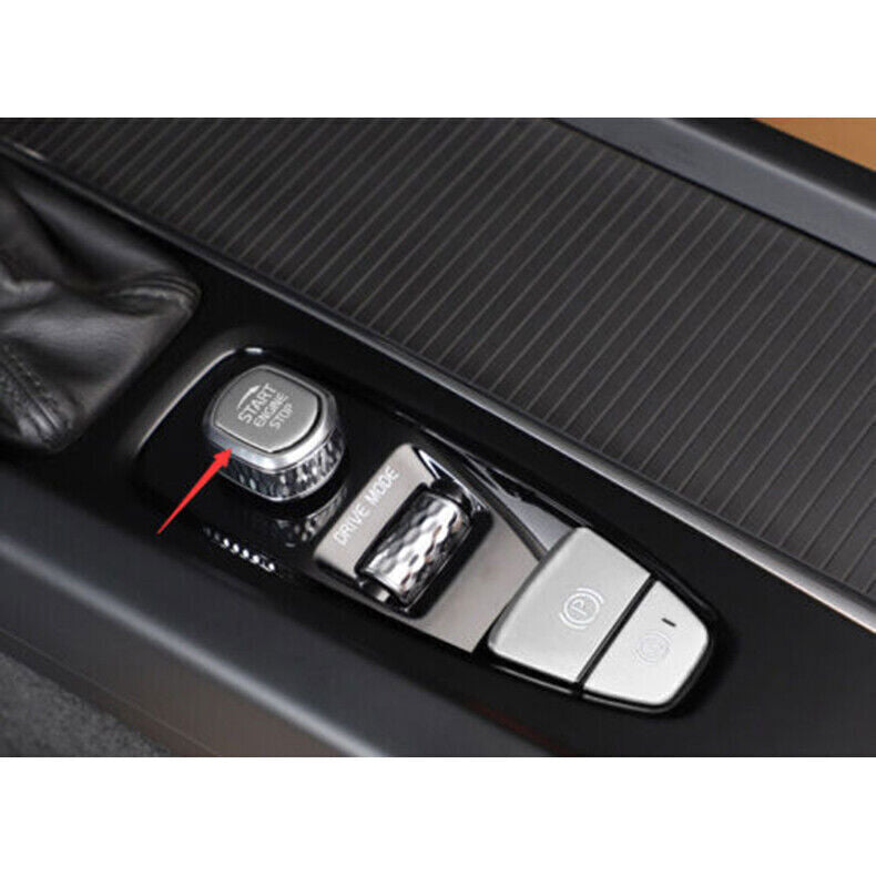 for Volvo S90 2017-22 Silver Console Gear Shift Box Button Switch Cover Trim3