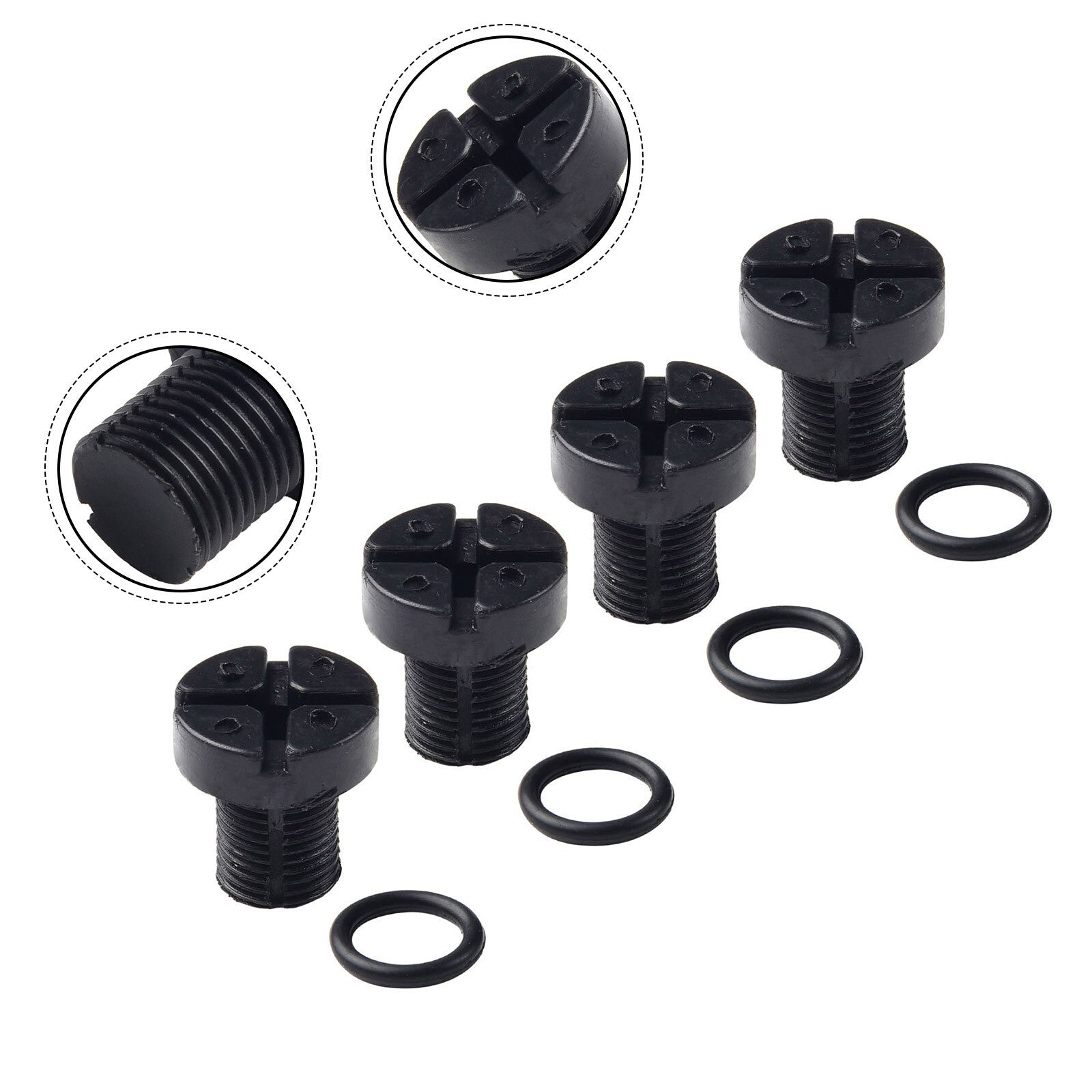4 Radiator Expansion Tank Bleeding Screw Kit for BMW 1 3 5 7 Series 17111712788