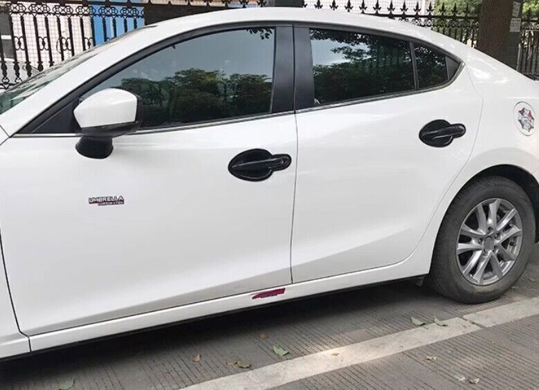 for Mazda 3 Axela 2017-18 Carbon Fiber Pattern Exterior Door Bowl Cover Trim 8X