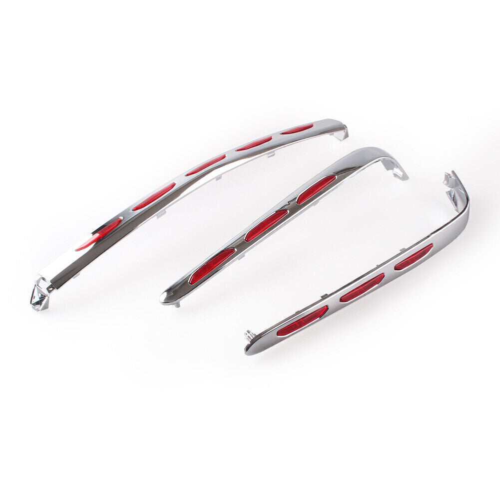 Chrome Motorcycle Fairing Trunk Decoration Trim Cover for Honda Goldwing GL1800