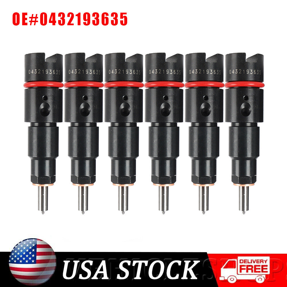 6 RV275 Injectors for Dodge for Ram 2500 3500 40-50. HP 0432193635 98.5-02
