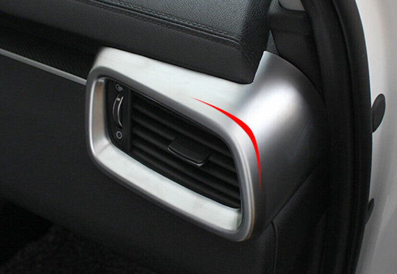 for Kia Sorento 2016-2020 Silver Console Dashboard Side Air Vent Cover Trim 2pcs
