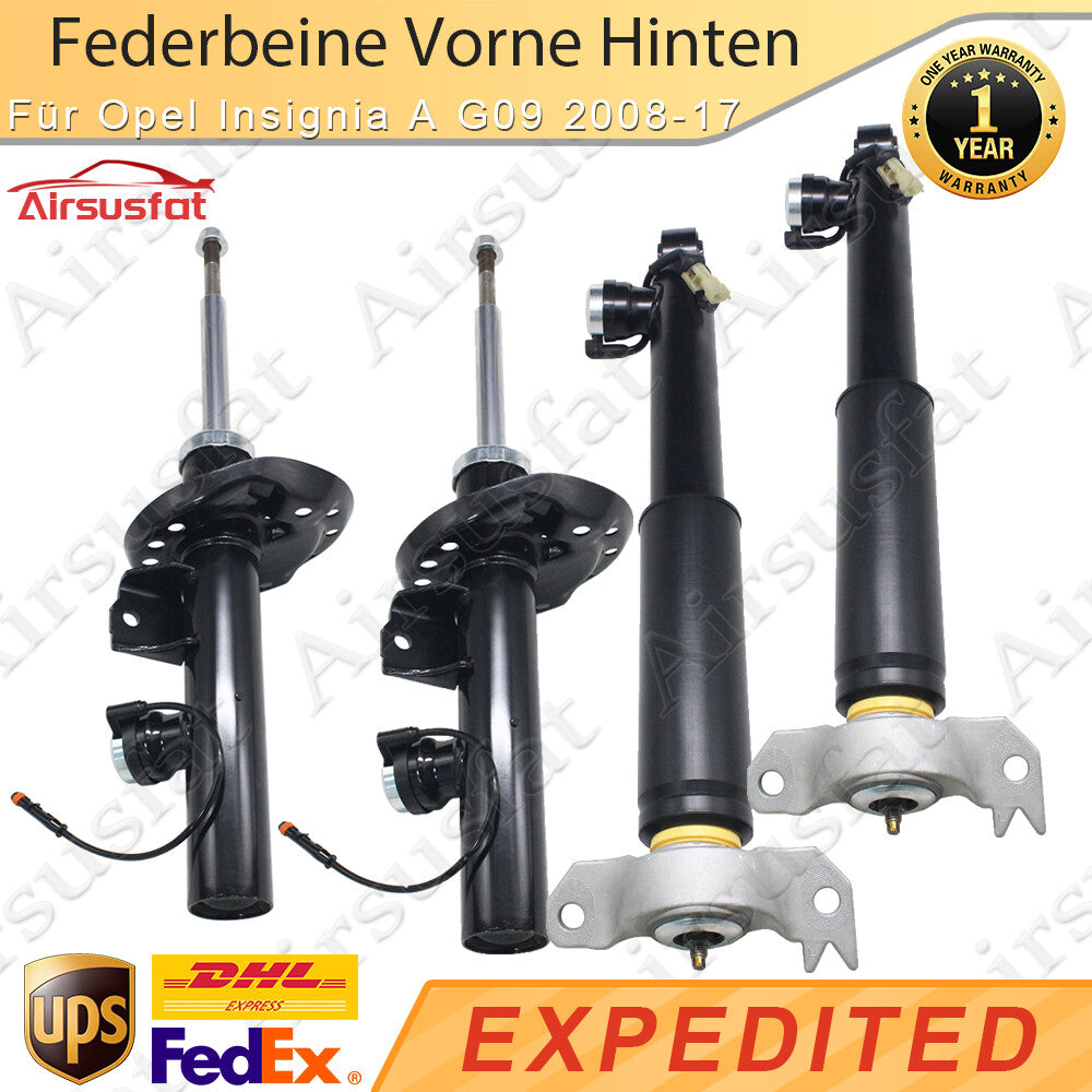 4x for Vauxhall Insignia A G09 for Vauxhall 2008-17 Struts Front Rear Shock Absorbers