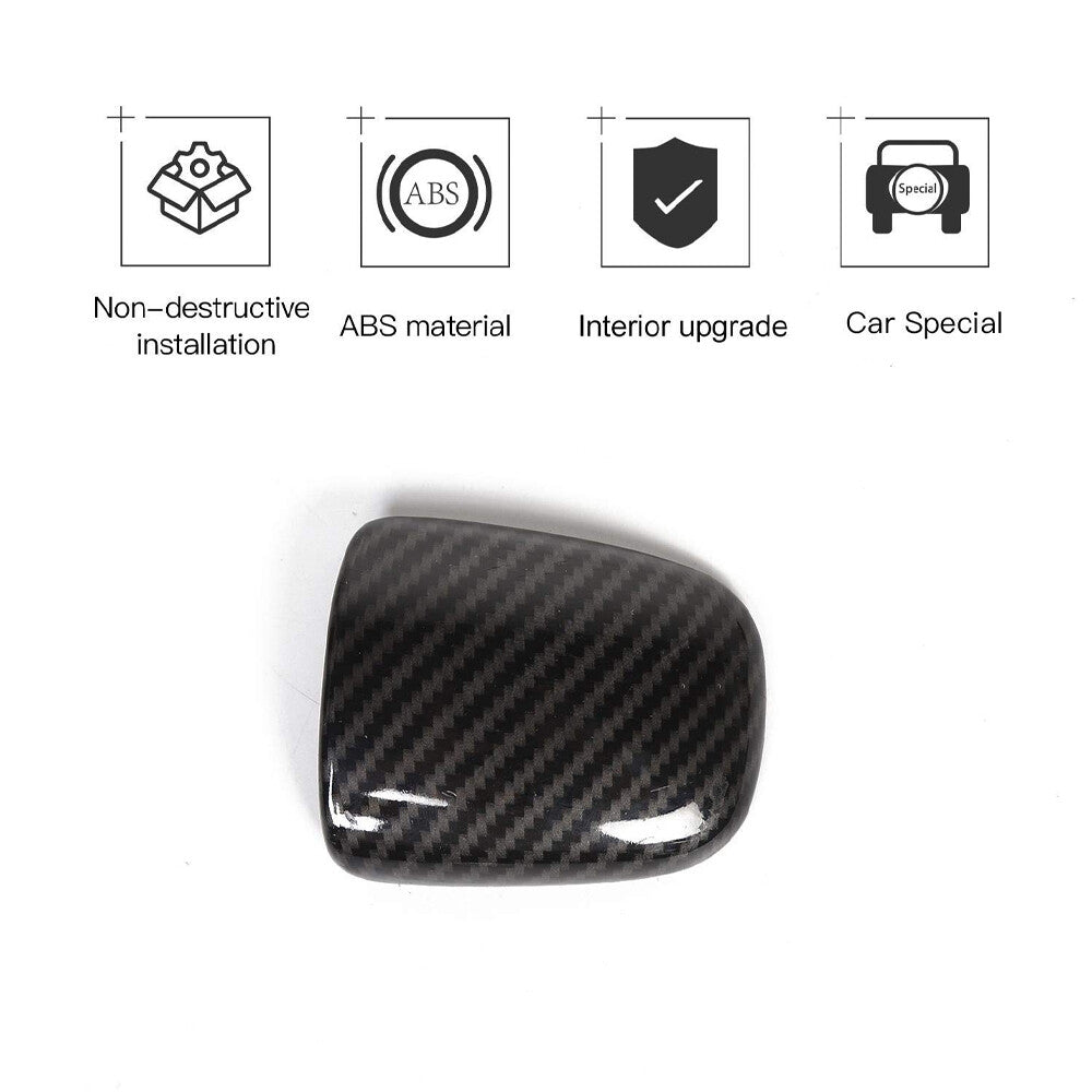 Carbon Fiber Inner Gear Shift Knob Cover Trim for Dodge for Challenger /Charger 2015+