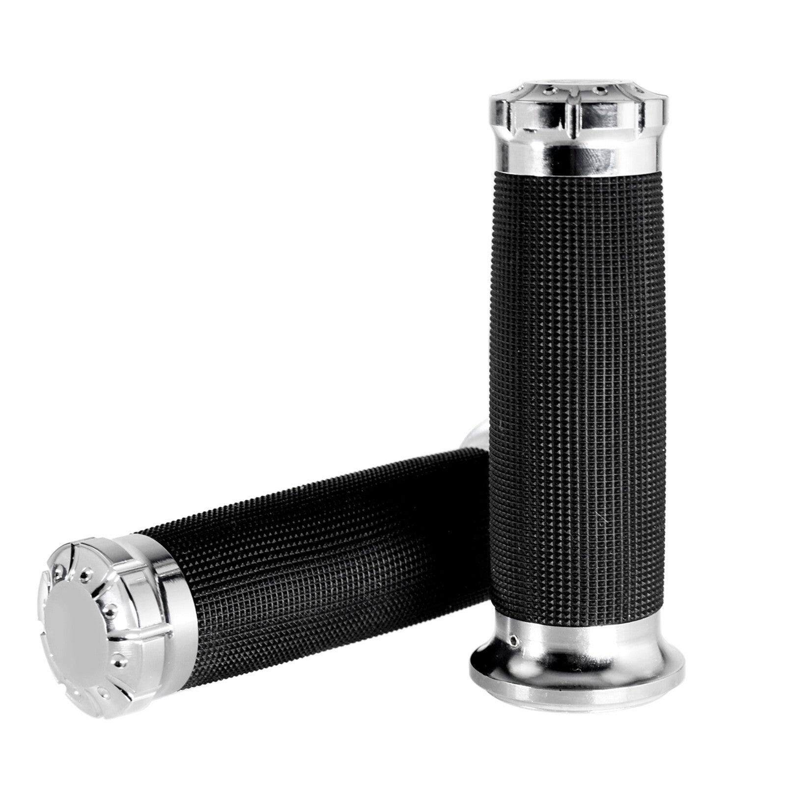 1 Chrome Electronic Throttle Hand Grips Handlebar Fit for Harley Touring 08-23