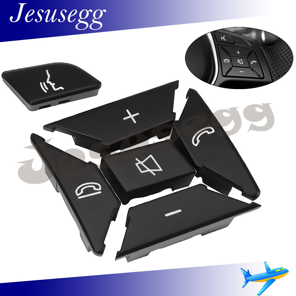 Right Steering Wheel Control Menu Switch Button for Mercedes C Class Black