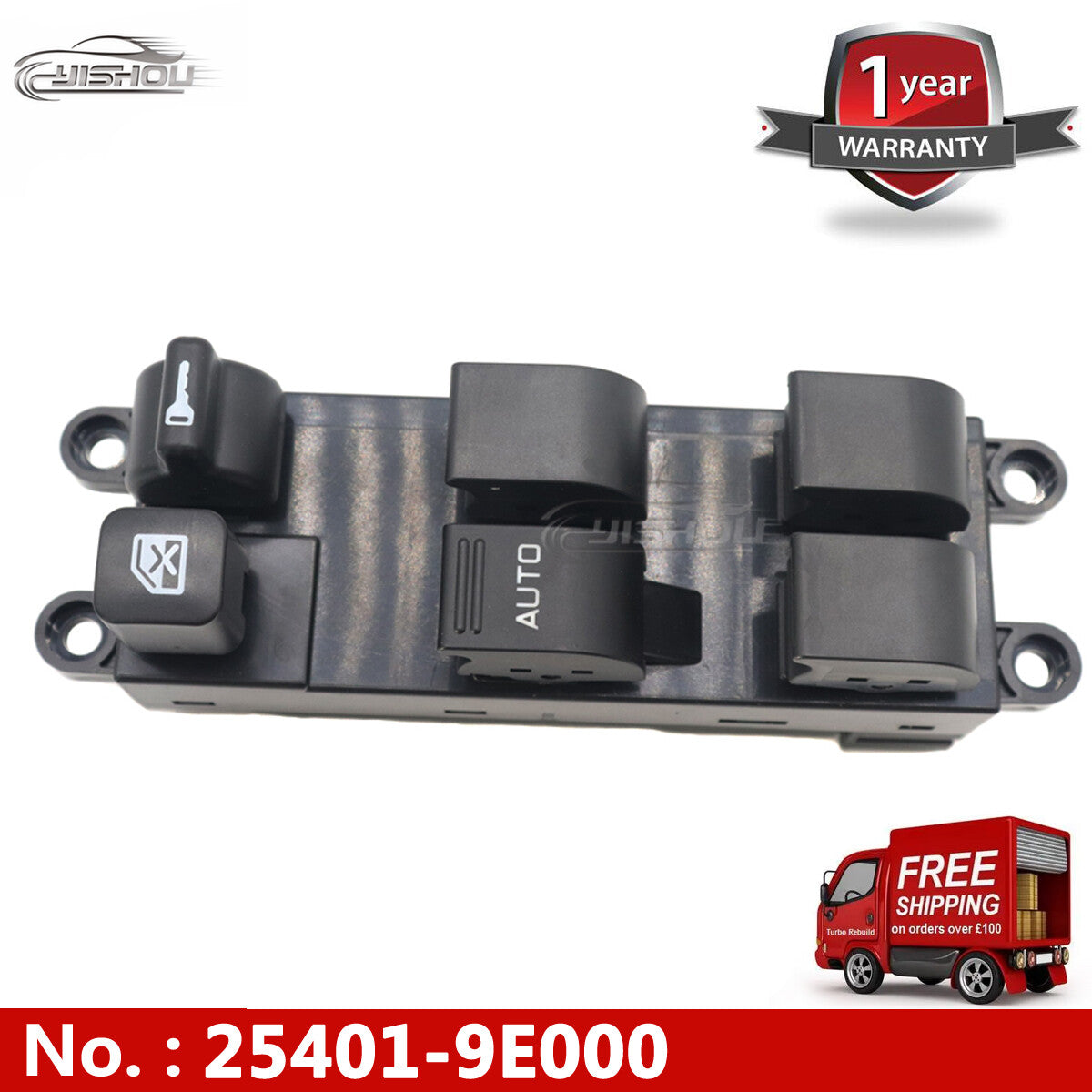 25401-9E000 Power Window Main Control Switch for Frontier for Subaru Baja Sentra
