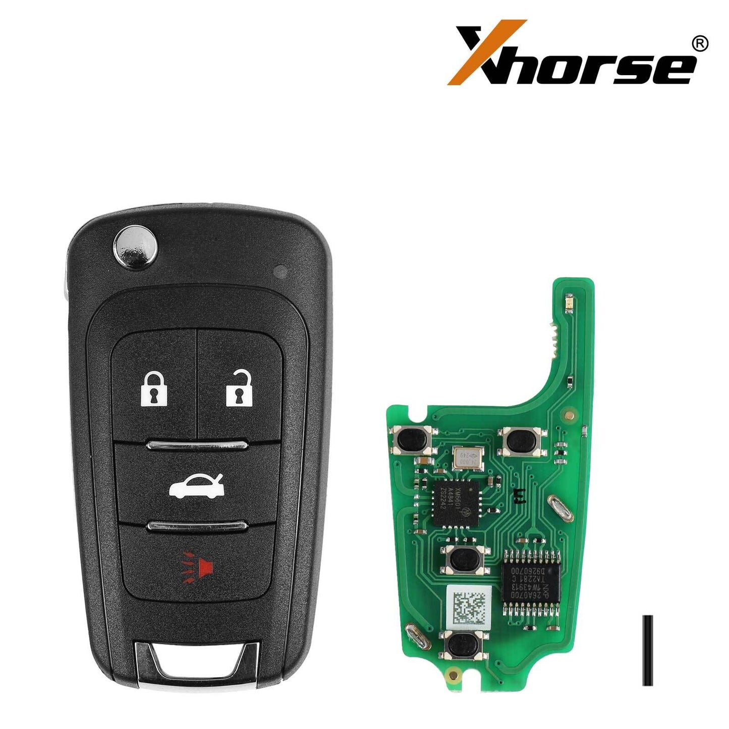 XNBU01EN Wireless Remote Key for Buick Flip 4 Buttons For VVDI Key Tool