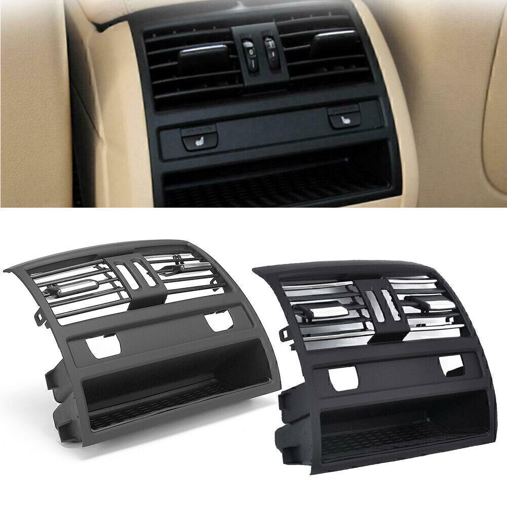 1x Rear Center Console Fresh Air Outlet Vent Grille Cover W/Hole for BMW 5 F10