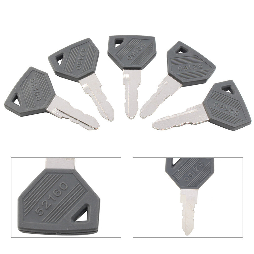 5pc Ignition Key 198360-52160 AM879480 For Yanmar EX450 Cub Cadet Tractor SC2400