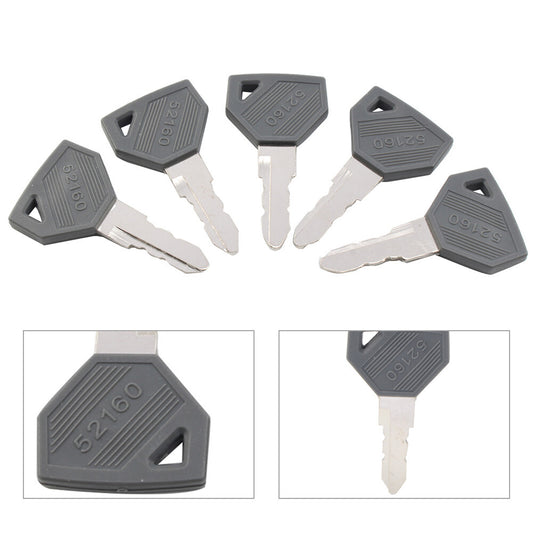 5pc Ignition Key 198360-52160 AM879480 For Yanmar EX450 Cub Cadet Tractor SC2400