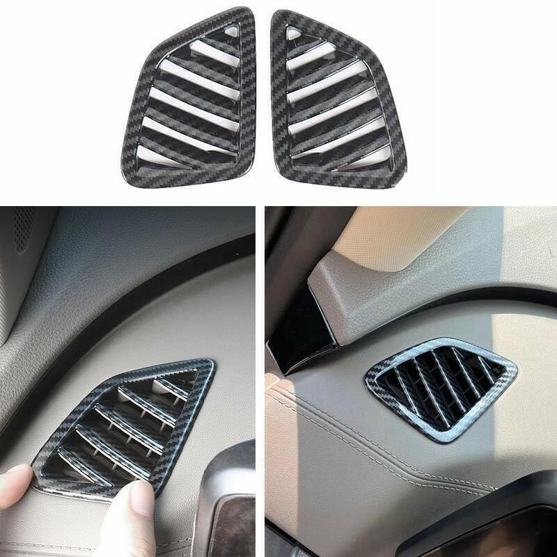 for Kia Carnival 22-24 Carbon Fiber ABS Dashboard Upper Air Outlet Vent Trim 2X