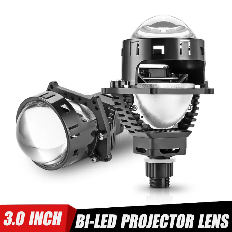 2X 90W 3.0 Bi-LED Projector Lens Car Headlight Kit Universal Retrofit VS Xenon