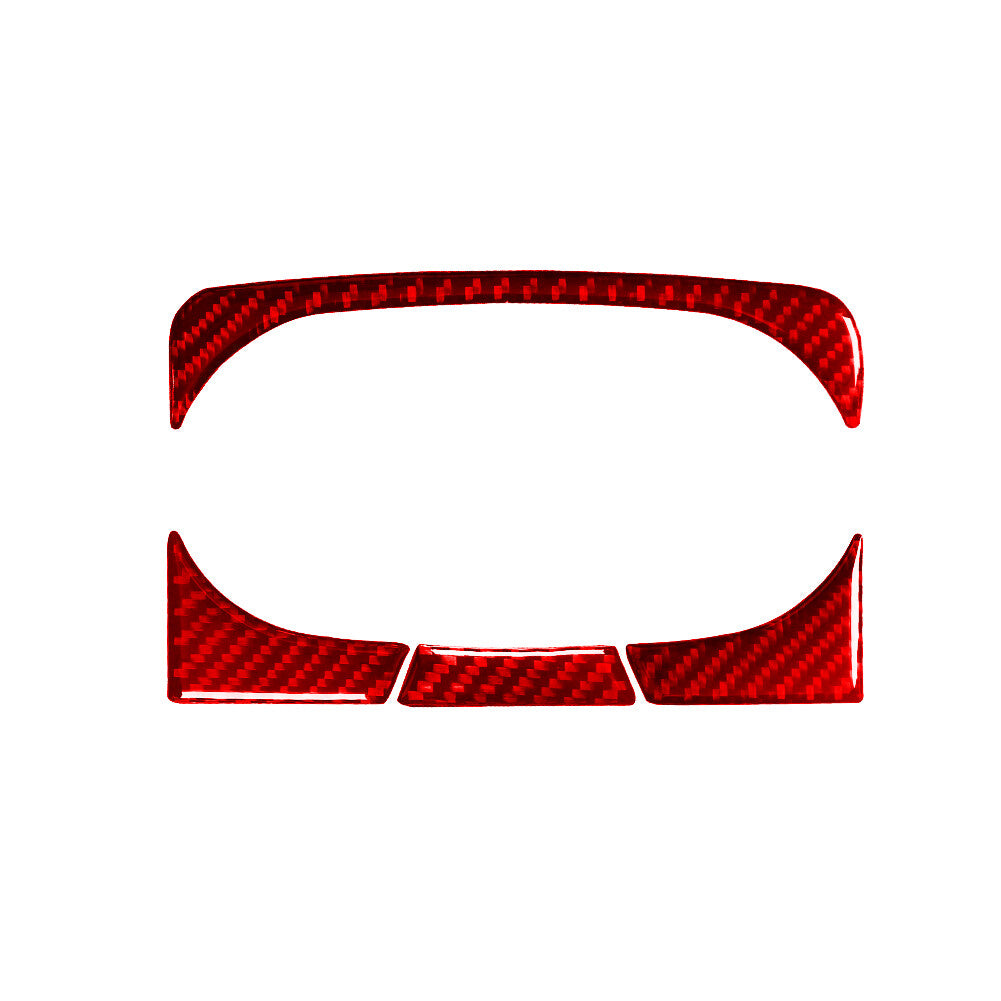 Red Carbon Fiber Beverage Holder Rear Trimming for Land Rover Discovery Sport