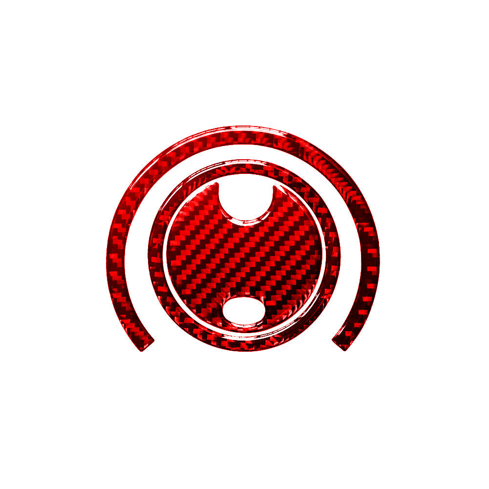6X Red Carbon Fiber Side Air Vents Frame Cover Trim for Jeep for Wrangler 2007-2010