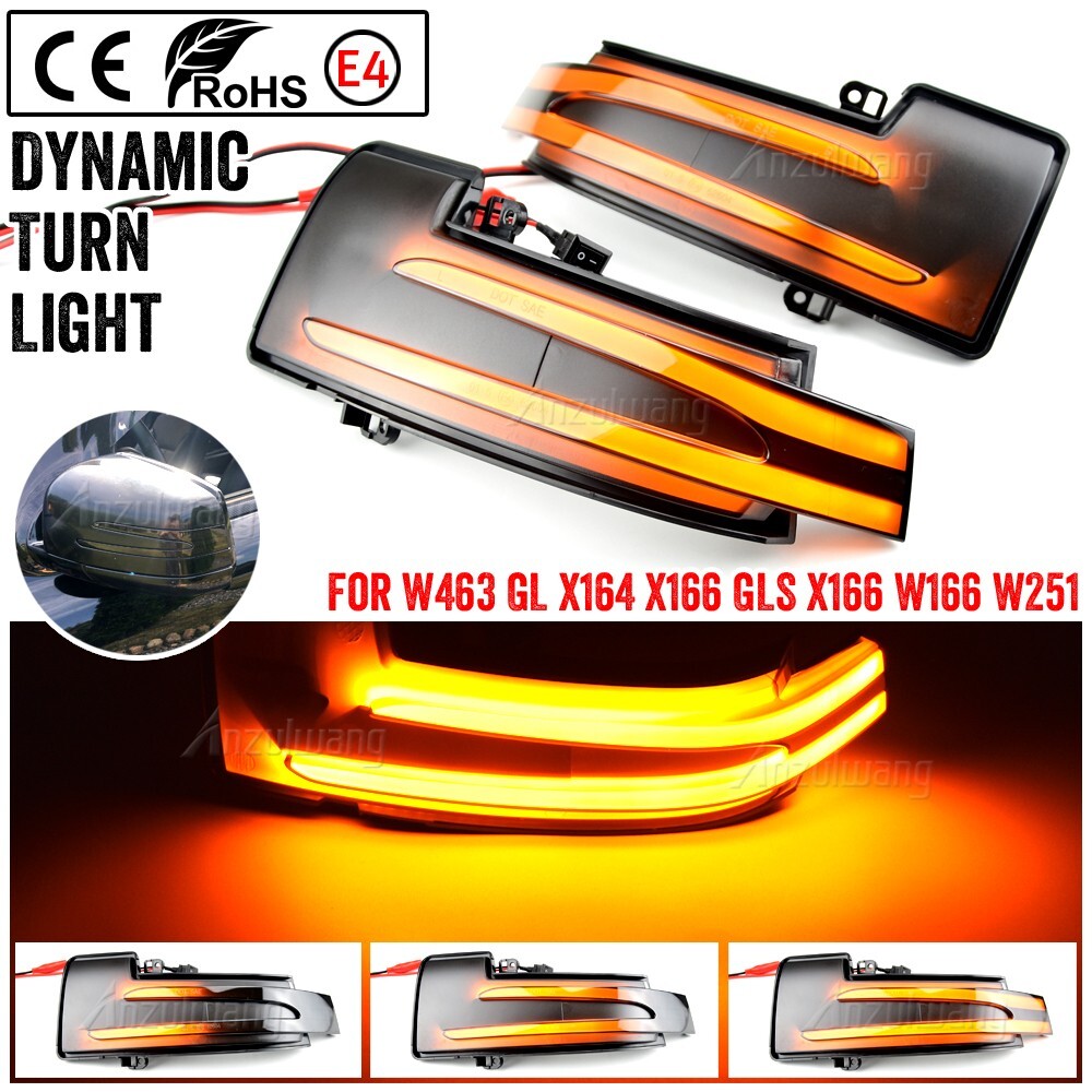 Dynamic Side Turn Signal Light for Mercedes-Benz G-Class SUV (W463)507 (W463)211