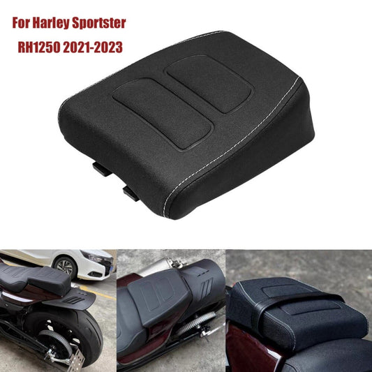 Black Rear Passenger for Seat Pillion Pad for Harley Sportster S 1250 RH 1250 21-up