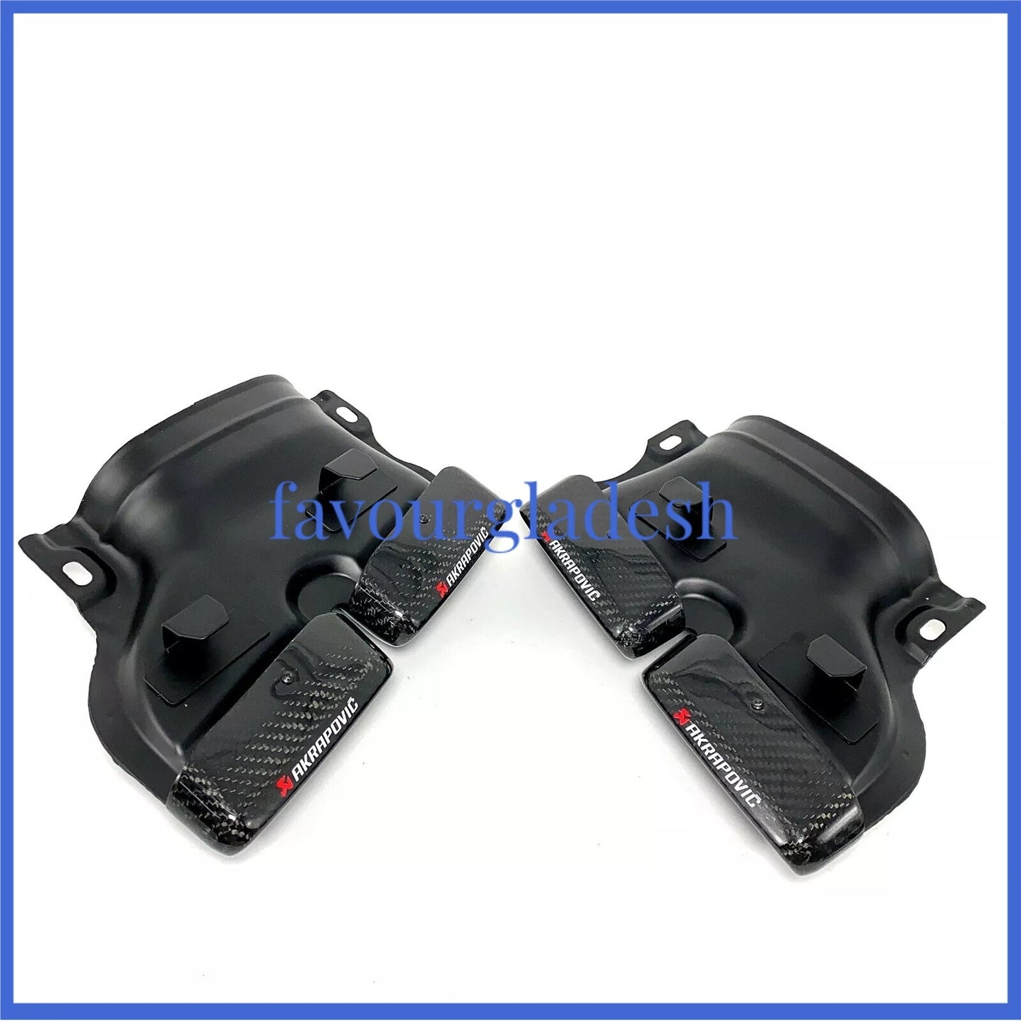 for Mercedes-Benz GLC GLE C-Class W205 Akrapovic Carbon Fiber Exhaust Tip Pipe