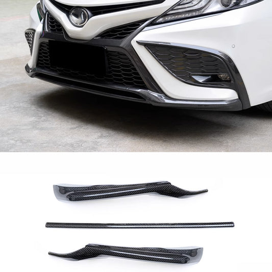 Carbon ABS Front Bumper Bottom Bezel Trim Cover For 21-2023 for Toyota for Camry SE/XSE