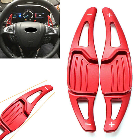 Red Car Steering Wheel Shift paddle Shifter Extension for Ford Mondeo 2013-2019