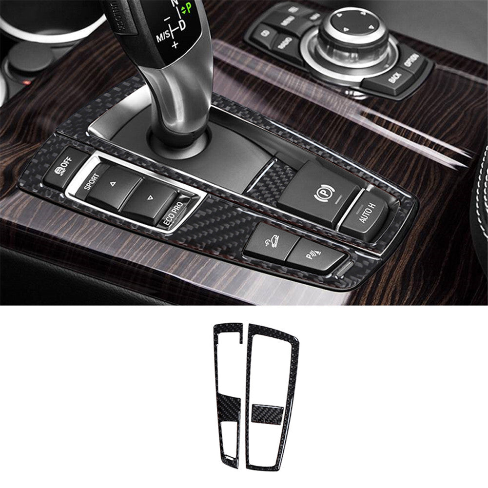 Carbon Fiber Inner Gear Shift Panel Cover Trim for BMW X3 F25 X4 F26 2011-2017