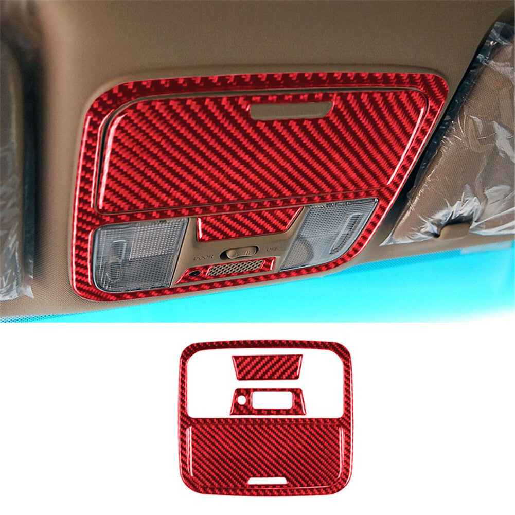 4x Red Carbon Fiber Sunroof Control Trim Cover for Honda Accord Sedan 2003-2007