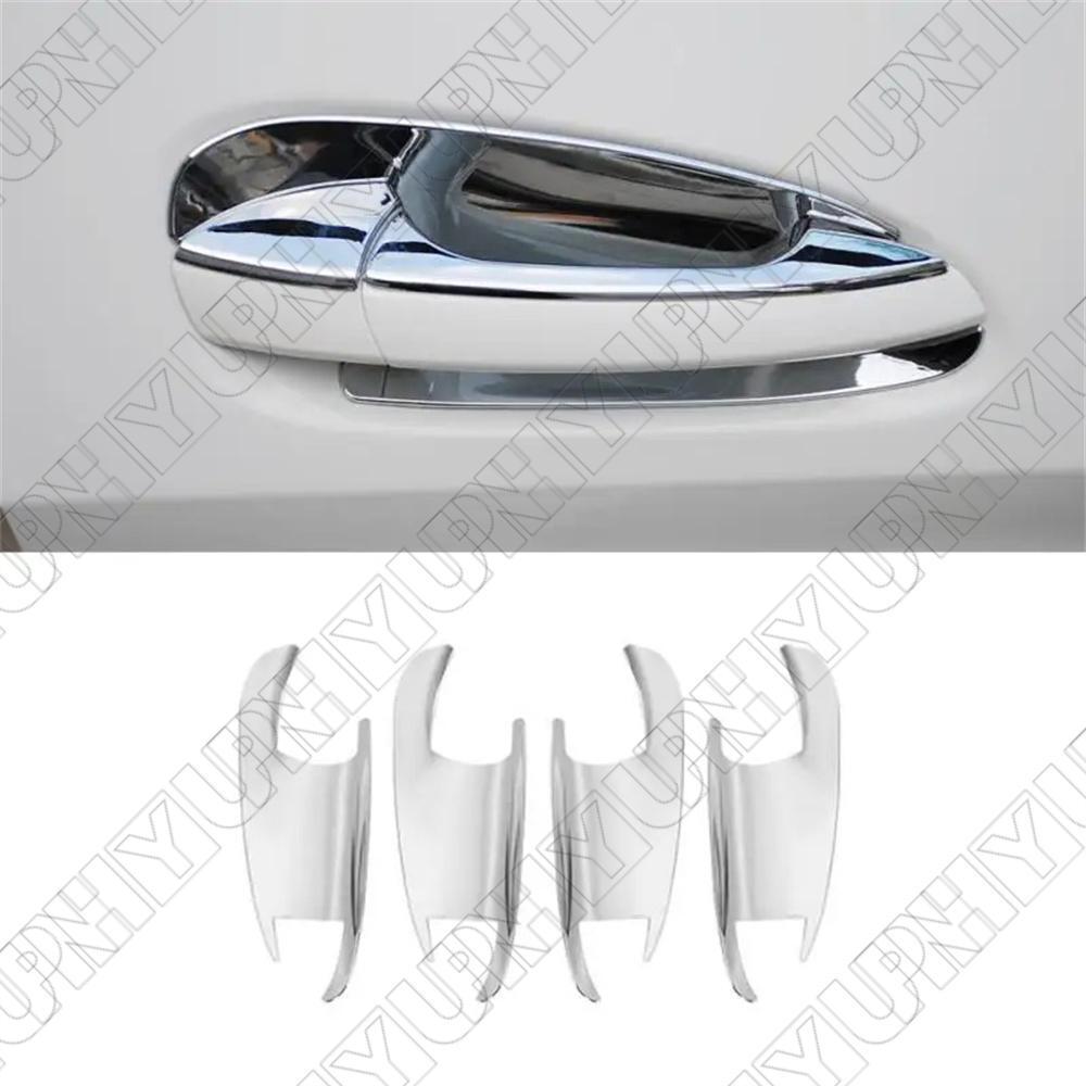 4pcs Chrome Door Handle Bowl Cover Trim for Benz B C E GLK ML GL GLE GLS Class