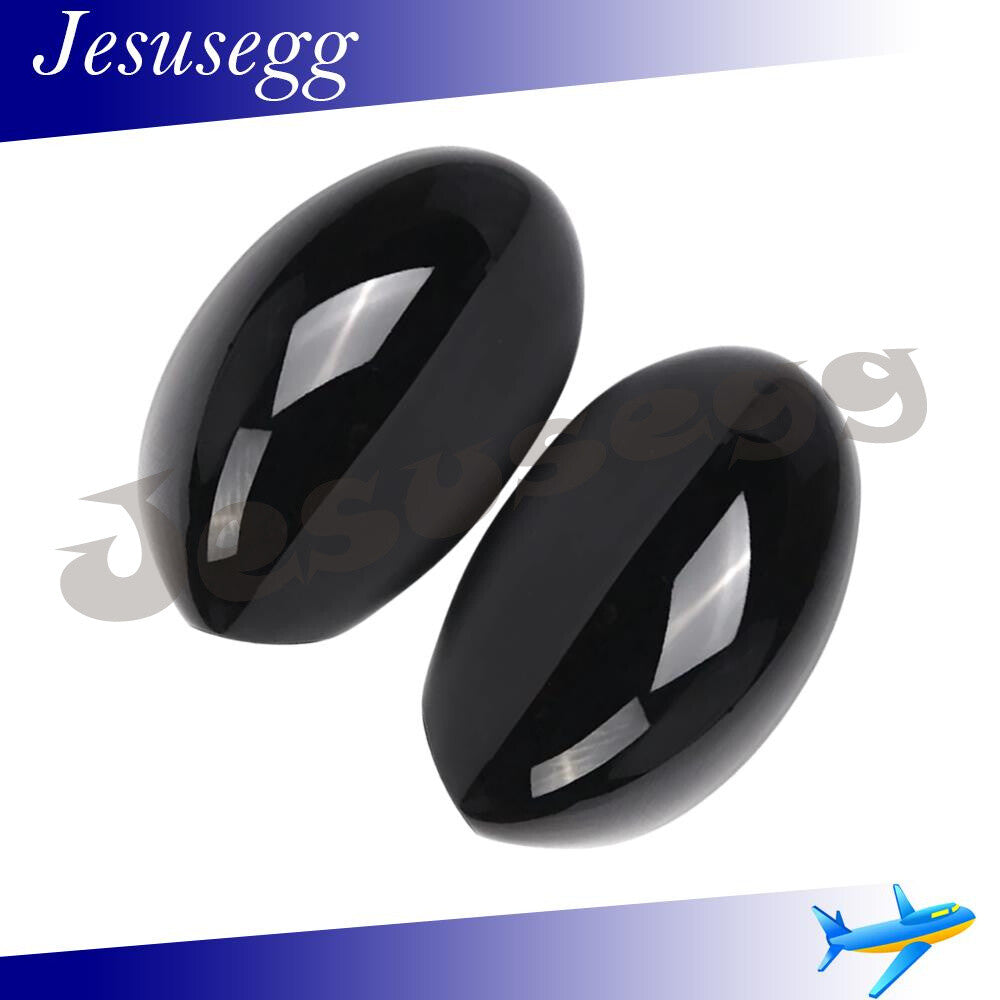 2pcs Fits 2000-2006 for Mini Cooper R50 R53 Hatchback Mirror Cover Cap RH+LH