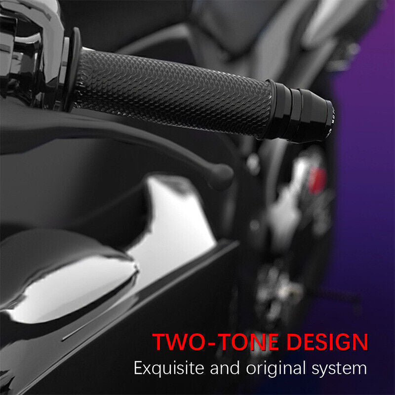 7/8 22mm Motorcycle Handlebar Grips Bar End Slider Cap Plug Aluminum Universal