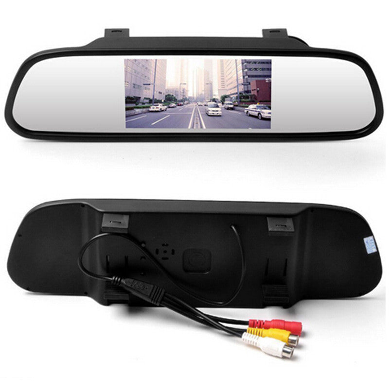 Car 4.3LCD Rear View Mirror Monitor 4 LED Night Reversing Reverse Backup Camera