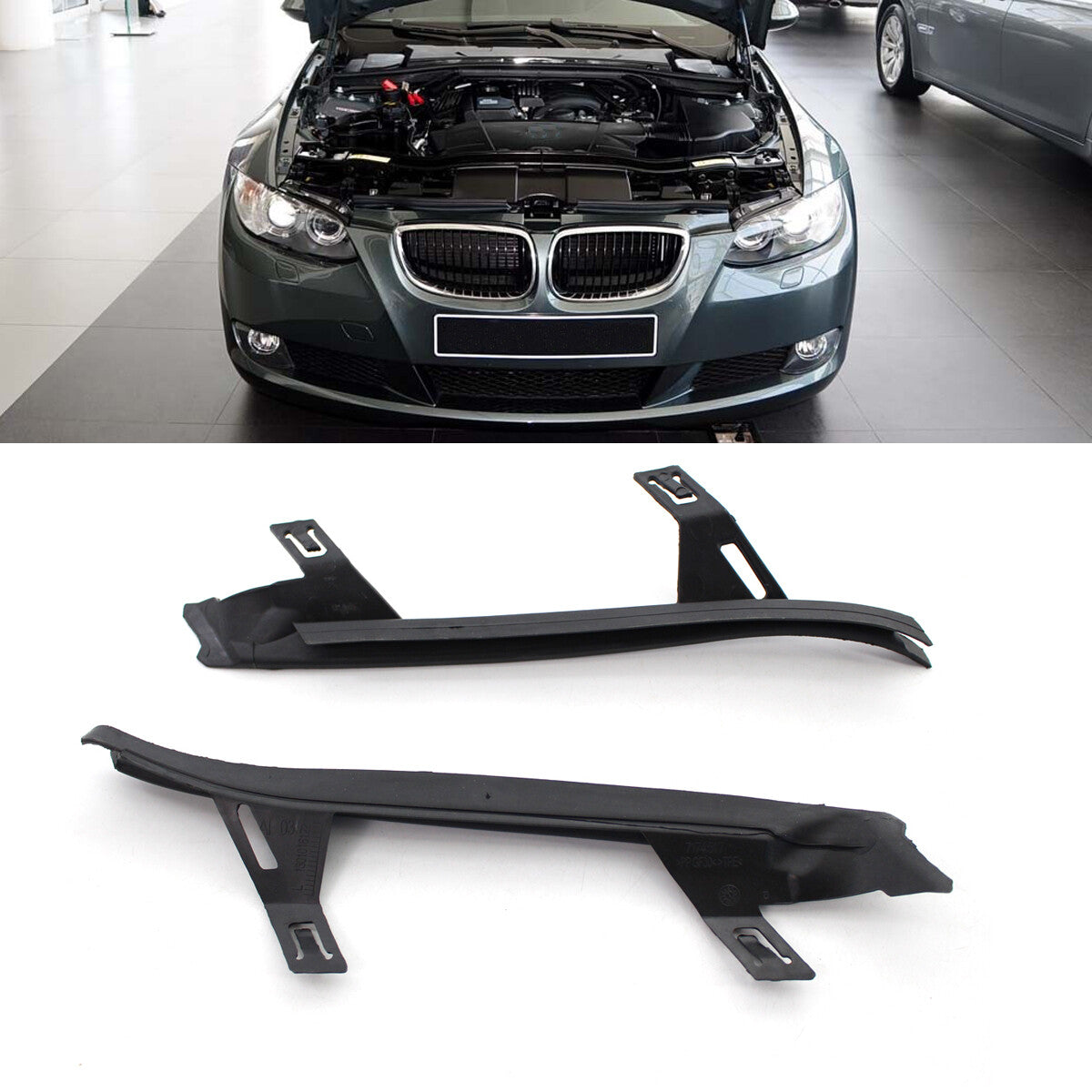 2-piece headlight lens cover lens gasket replacement parts for BMW 3 Series E92 E93 LCI