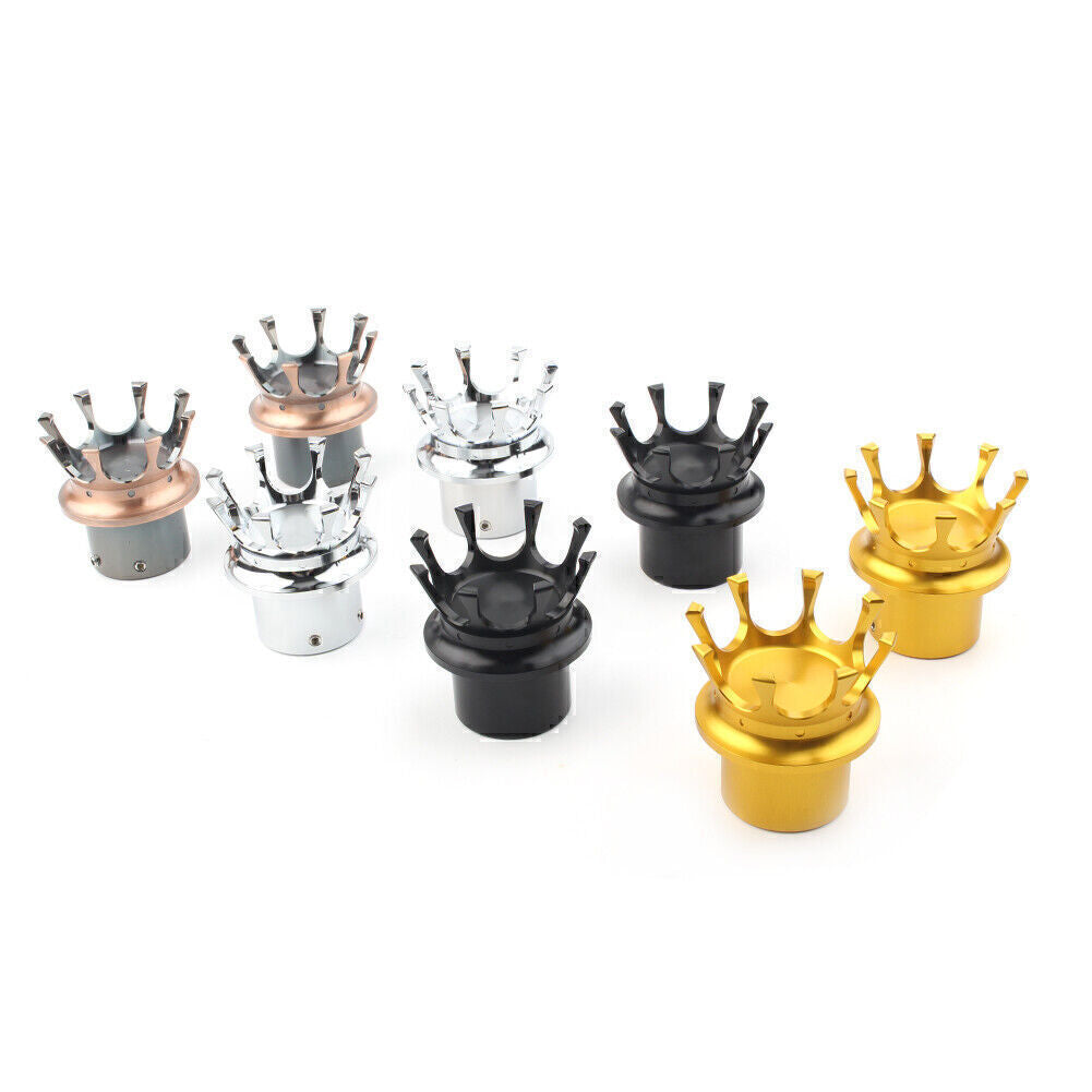 2xFront Axle Nut Cover Bolt Cap Crown for Harley XL 883 1200 Dyna Touring Glide
