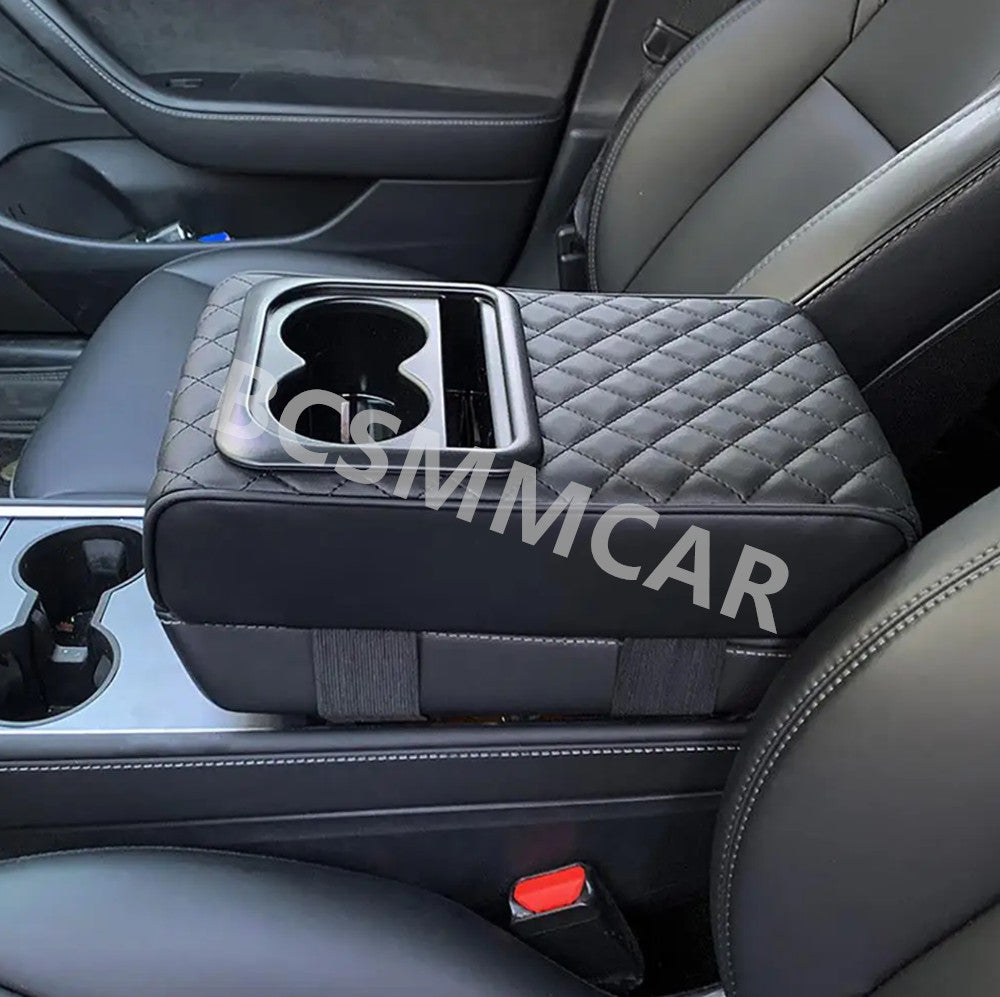 Car Accessories Armrest Cushion Cover Auto Console Box Pad Protector Cup Holder