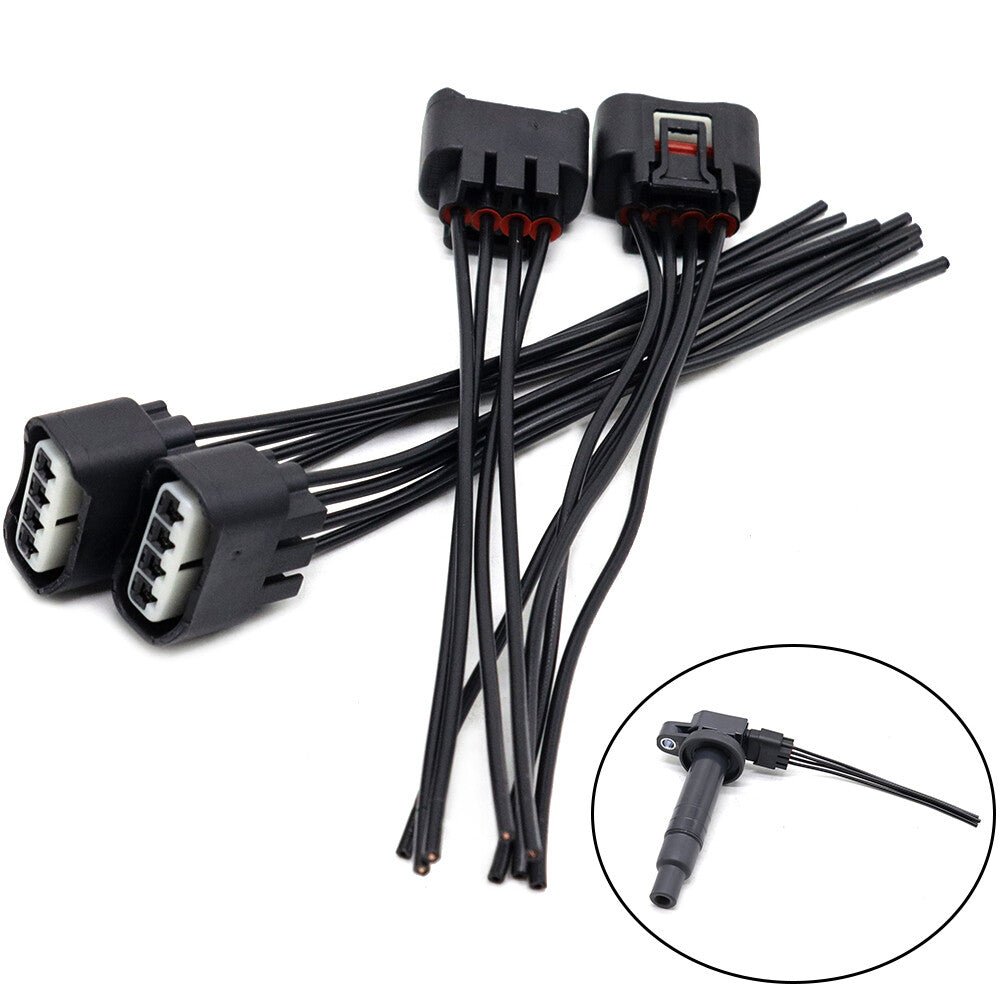 4pc Ignition Coil Pigtail Connector Repair Harness for 10-12 for Lexus 07-09 for Camry