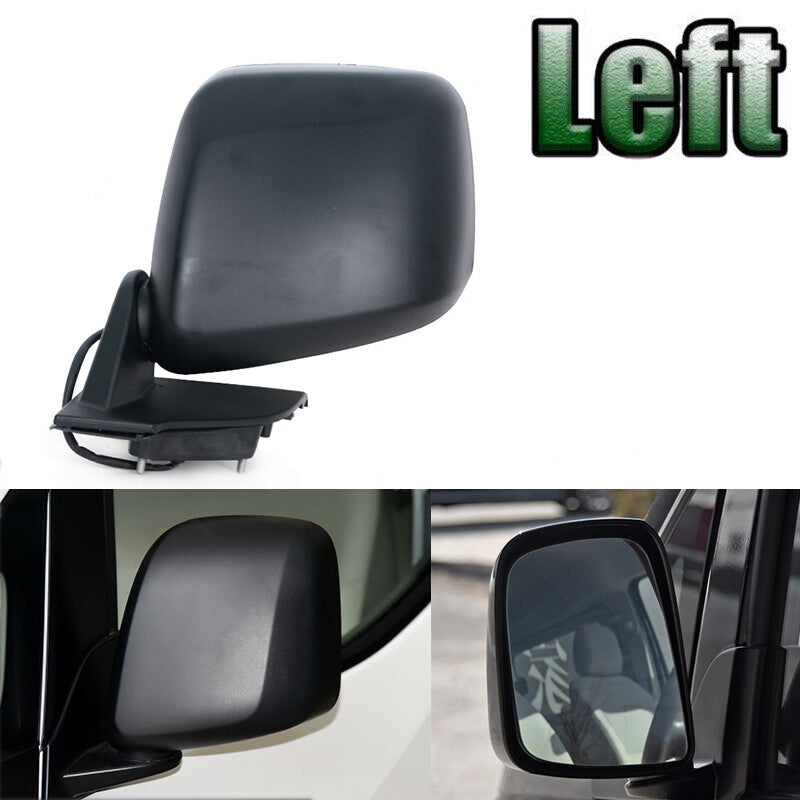 Left for Nissan NV200 2010-2018 3Pins Exterior Side Mirror Assembly+Frame Glass